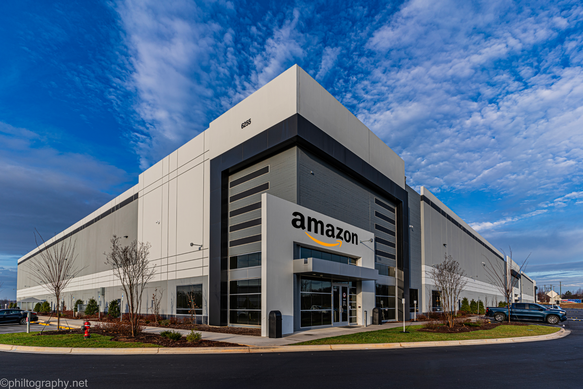 A rendering of Amazon's new facility in Kannapolis